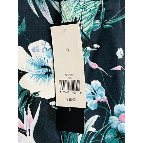 BANANA REPUBLIC Multi Color Floral AVERY Trouser Ankle PANTS Women's Size 0 - Picture 7 of 7